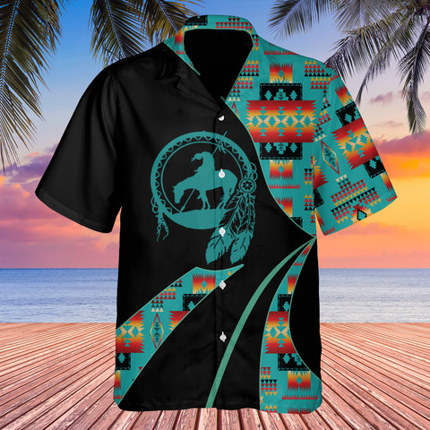 GB-HW0011209 Tribe Design Native American Hawaiian Shirt 3D