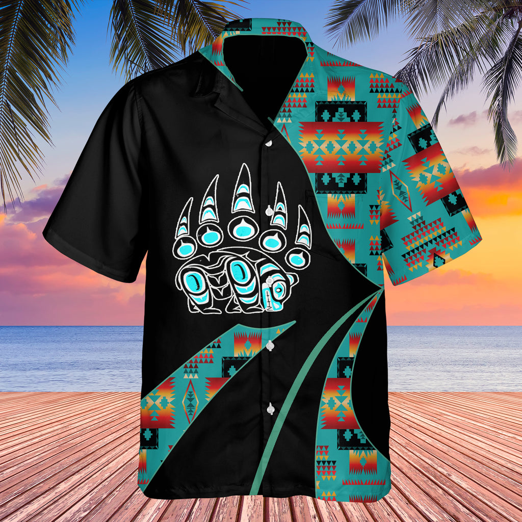 GB-HW0011210 Tribe Design Native American Hawaiian Shirt 3D