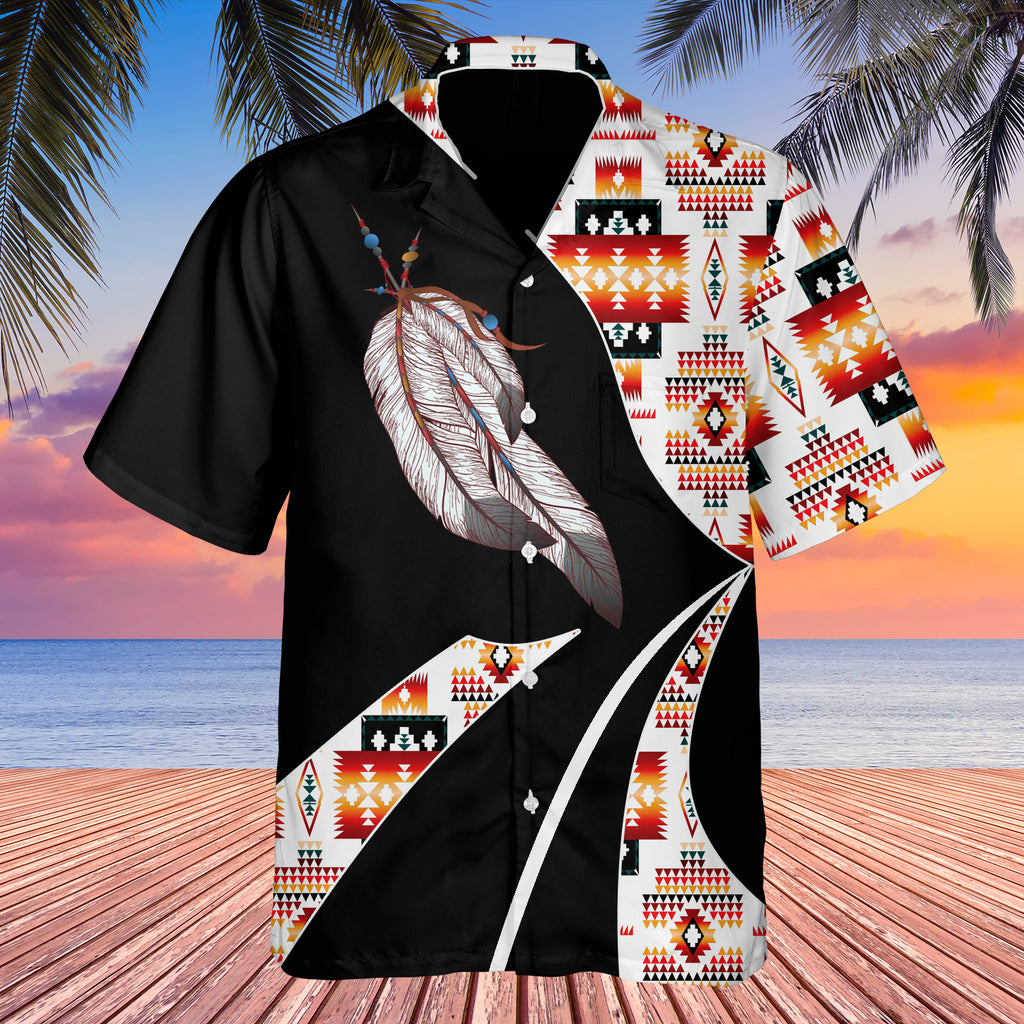 GB-HW0011212 Tribe Design Native American Hawaiian Shirt 3D