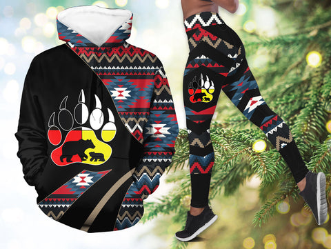 GB-HW0011218 Mama Bear Native American Hoodie Leggings Set