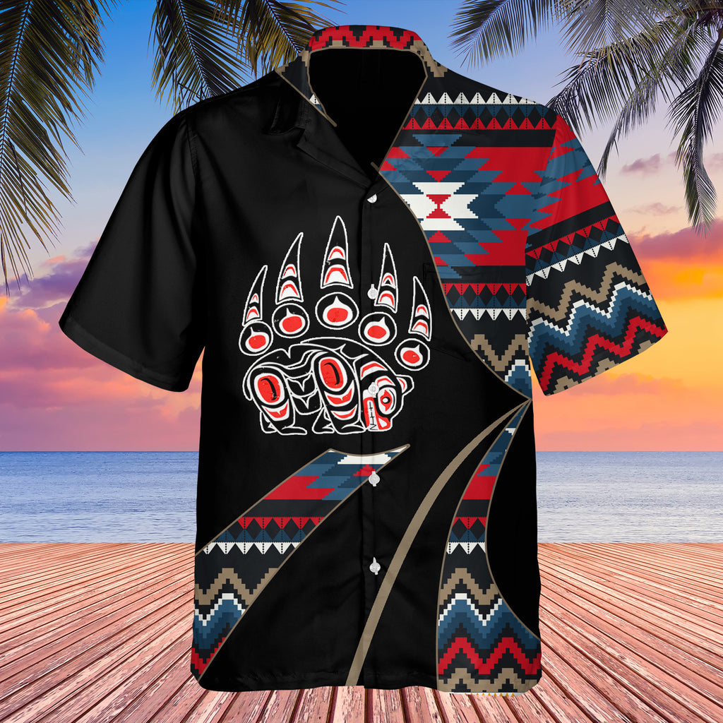 GB-HW0011219 Tribe Design Native American Hawaiian Shirt 3D