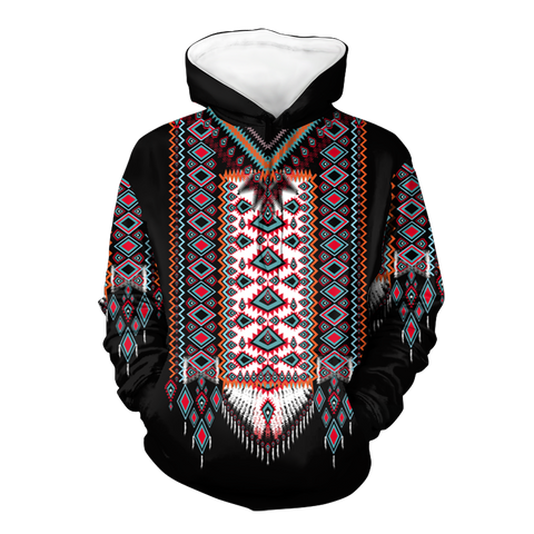 GB-HW0011222 Pattern  Native American Pride 3D Hoodie