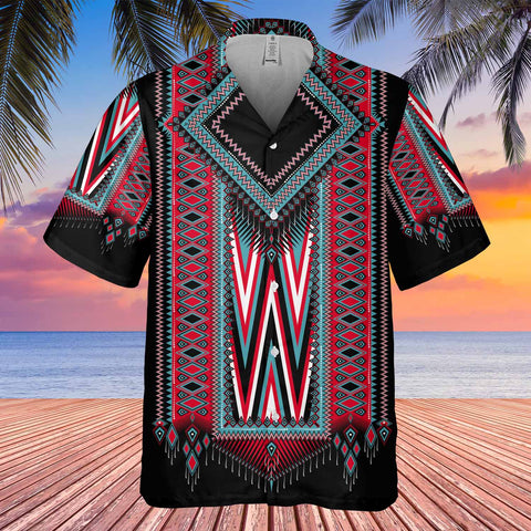 GB-HW0011223 Tribe Design Native American Hawaiian Shirt 3D