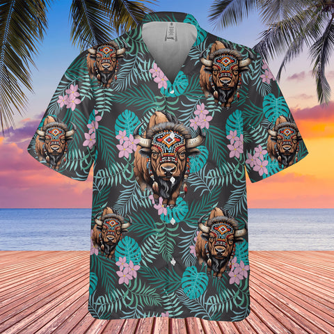 GB-HW0011224 Animal Native American Hawaiian Shirt 3D