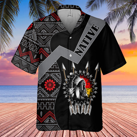 GB-HW0011226 Chief Arrow Native American Hawaiian Shirt 3D