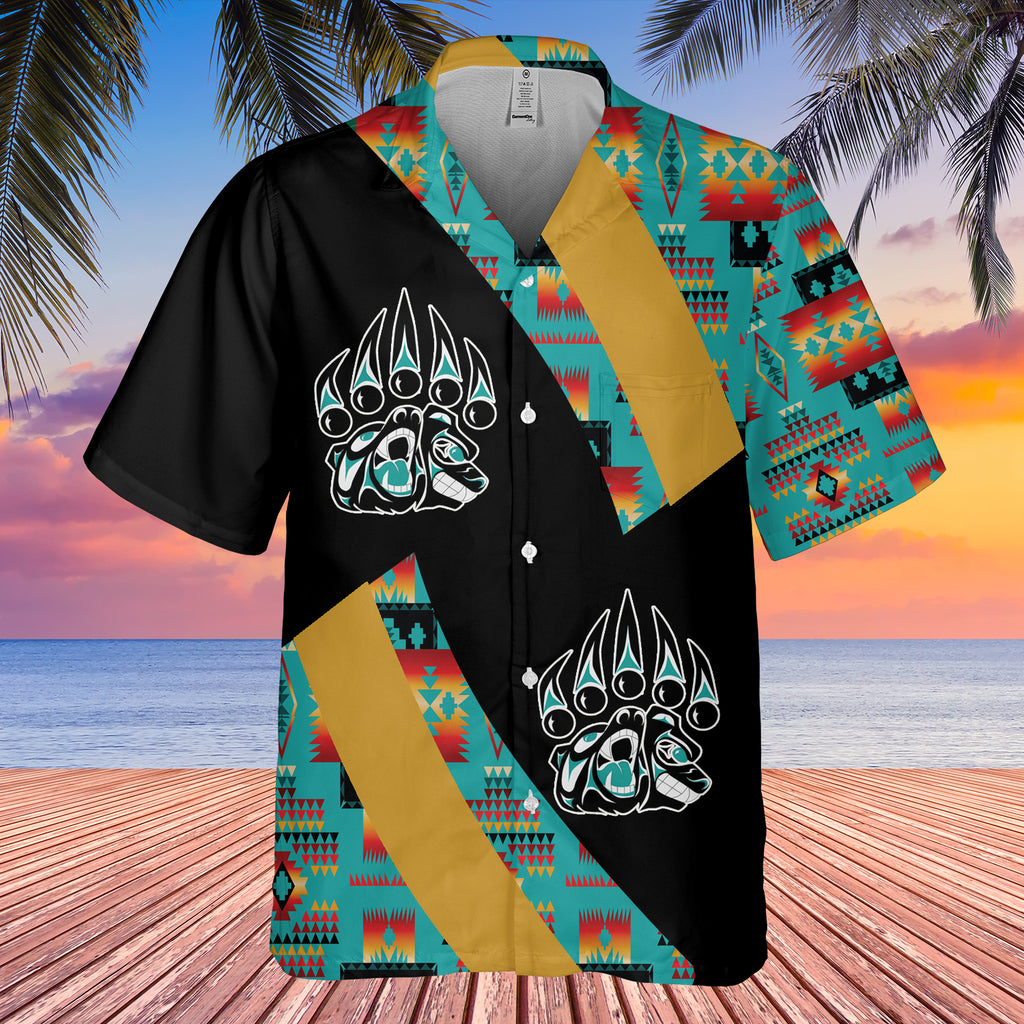 GB-HW001124 Tribe Design Native American Hawaiian Shirt 3D