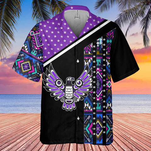 GB-HW0011272 Thunderbird Pattern Native American Hawaiian Shirt 3D