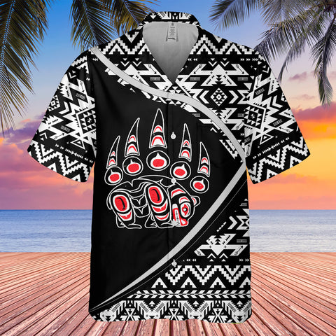 GB-HW0011290 Bear Symbol  Pattern Native American Hawaiian Shirt 3D