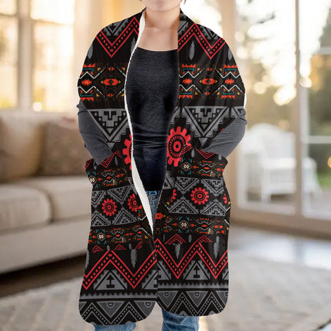 GB-HW0011306 Native American Fleece Pocket Scarf