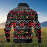 GB-HW0011306 Native American Thick Knit Fleece Jacket