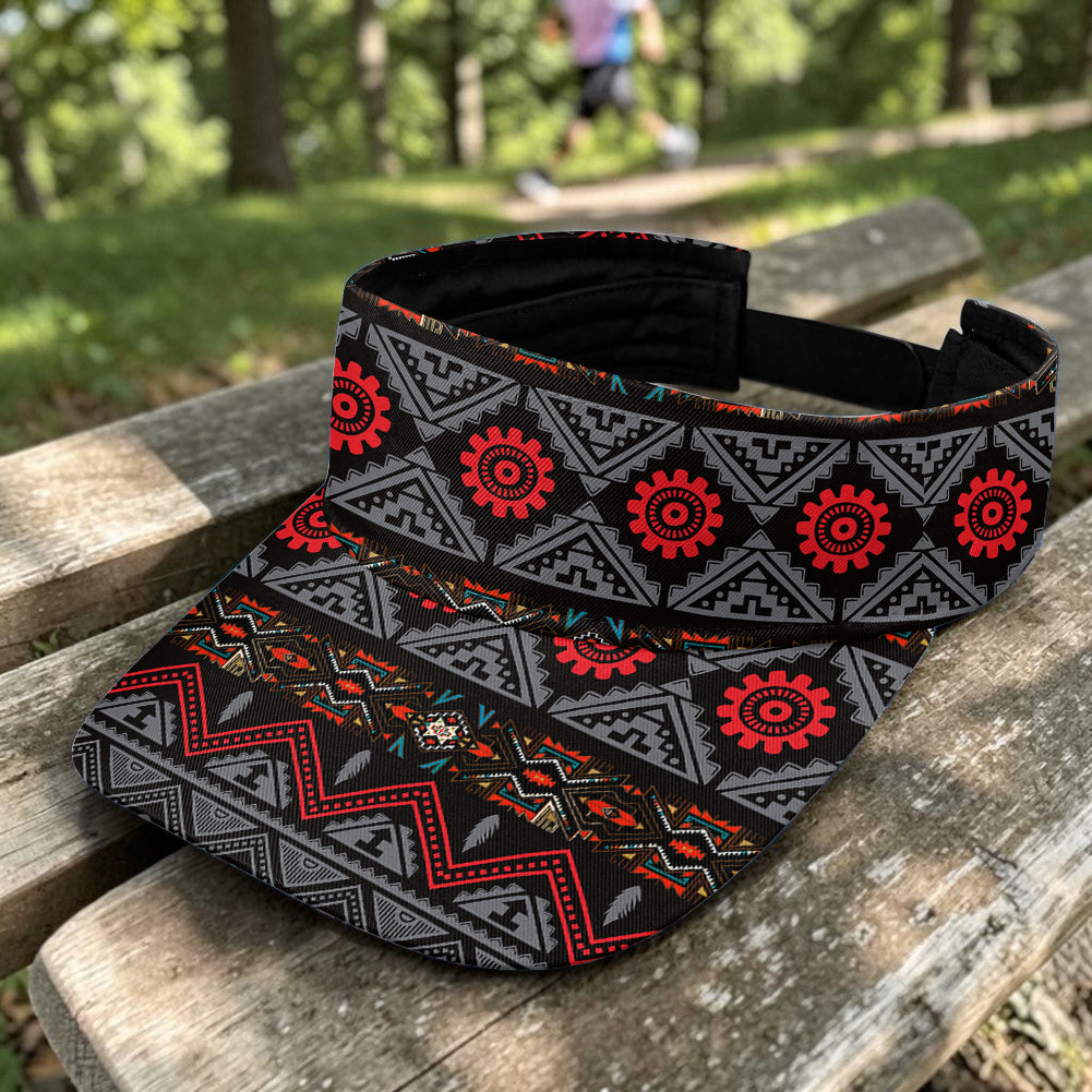 GB-HW0011306 Native American Unisex Sun Visor Cap