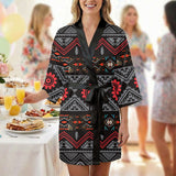GB-HW0011306 Native American Women Satin Wedding Robe