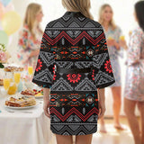 GB-HW0011306 Native American Women Satin Wedding Robe