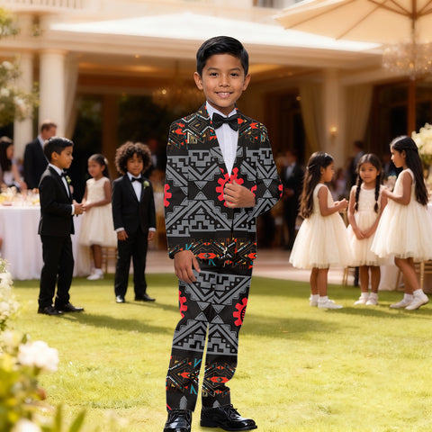 GB-HW0011306 Pattern Native American Boy's Suit