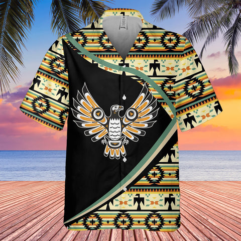 GB-HW0011309 Thunderbird Pattern Native American Hawaiian Shirt 3D