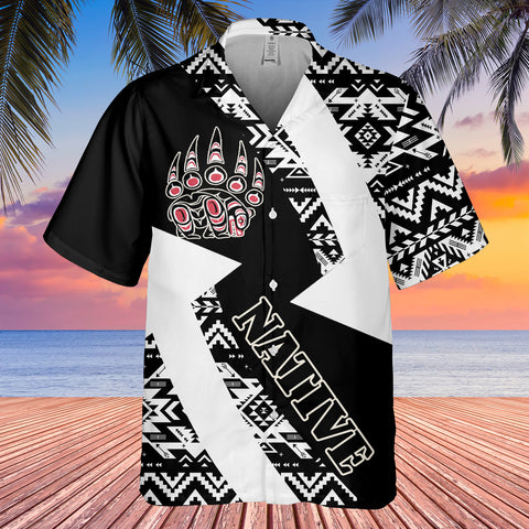 GB-HW001130 Tribe Design Native American Hawaiian Shirt 3D