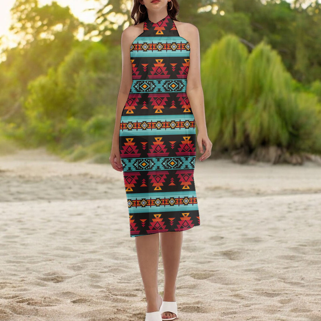 GB-HW0011313 Native American Women Beach Dress