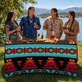 GB-HW0011313 Pattern Native American Elastic Table Cover
