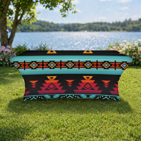 GB-HW0011313 Pattern Native American Elastic Table Cover