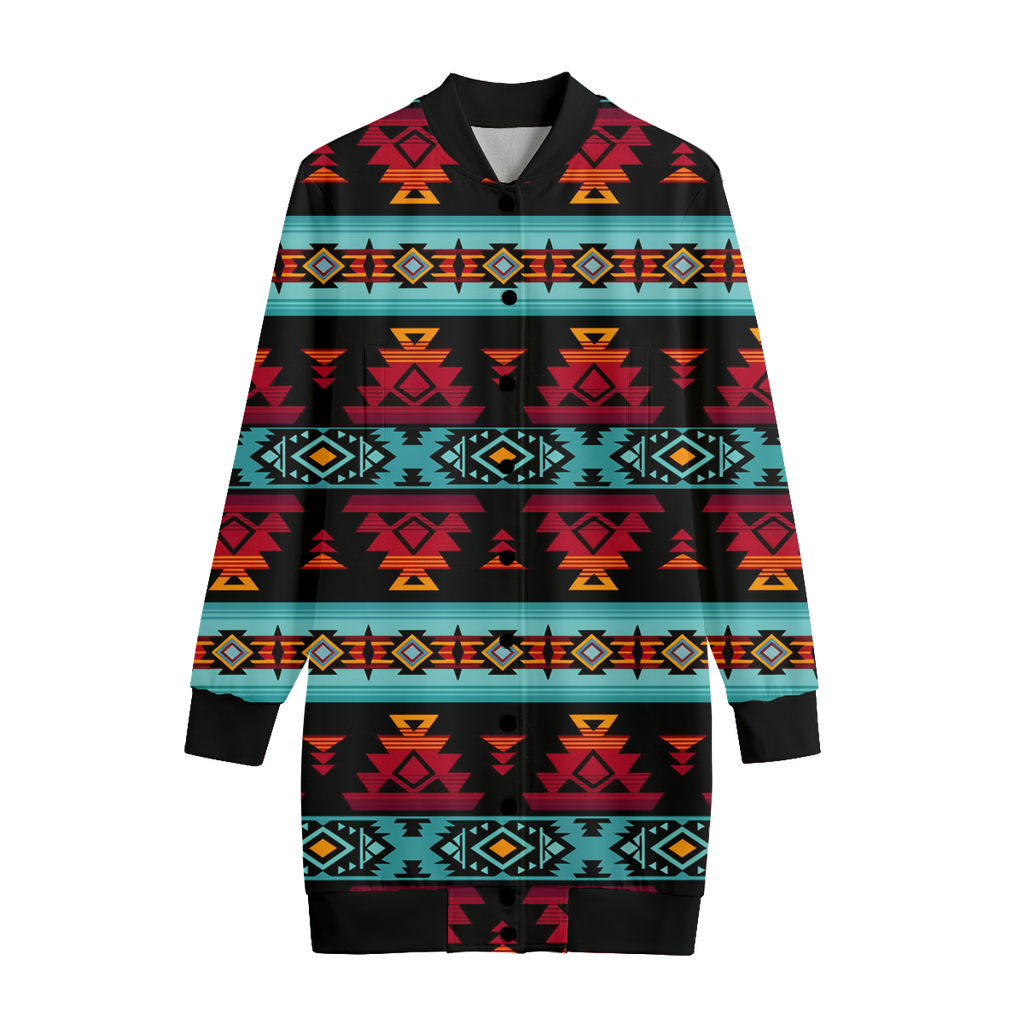 GB-HW0011313 Pattern Native American Women's Long Jerseys