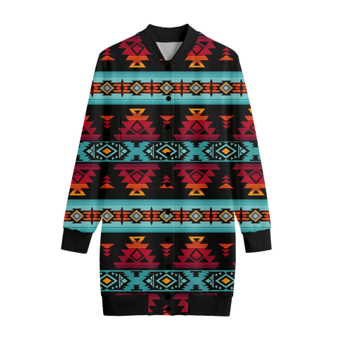 GB-HW0011313 Pattern Native American Women's Long Jerseys