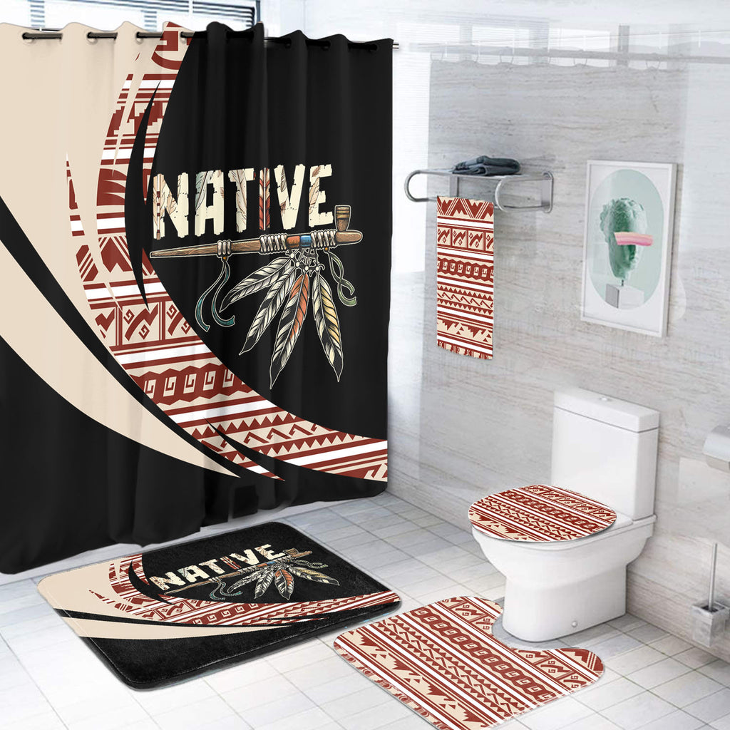 GB-HW0011318 Feather Native American Bathroom set