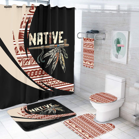 GB-HW0011318 Feather Native American Bathroom set