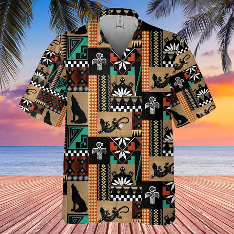 GB-HW0011326 Native American Hawaiian Shirt 3D