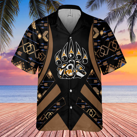 GB-HW0011338 Bear Symbol Native American Hawaiian Shirt 3D