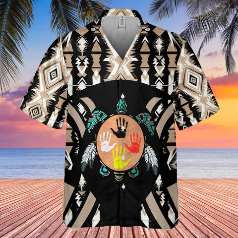 GB-HW0011355 Turtle Symbol Native American Hawaiian Shirt 3D