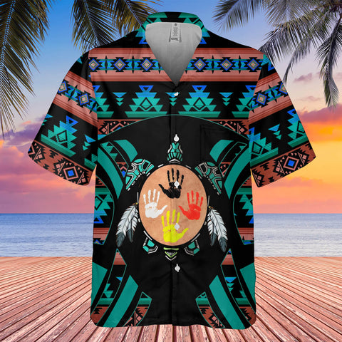 GB-HW0011356 Turtle Symbol Native American Hawaiian Shirt 3D