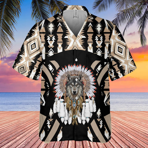 GB-HW0011363 Chief Native American Hawaiian Shirt 3D