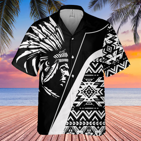 GB-HW0011399 Chief Native American Hawaiian Shirt 3D