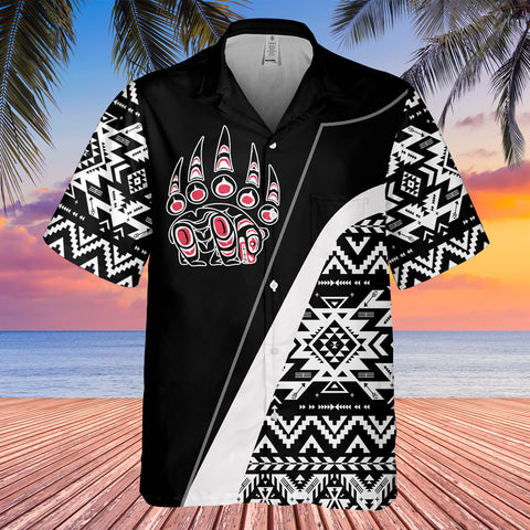 GB-HW0011408  Bear Symbol Native American Hawaiian Shirt 3D