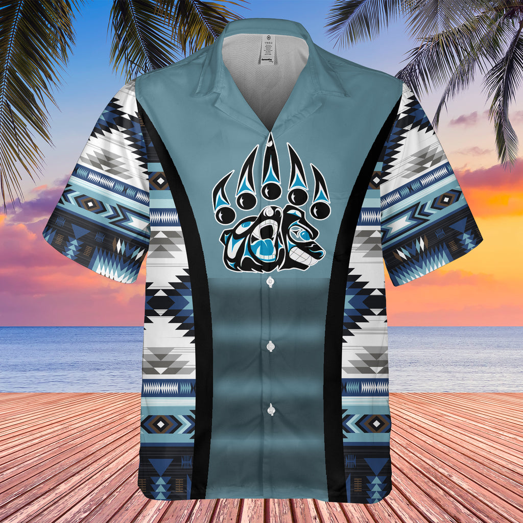 GB-HW0011460 Bear Symbol Native American Hawaiian Shirt 3D