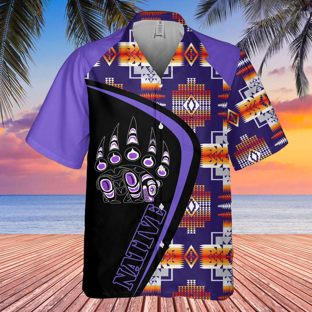 GB-HW001147 Tribe Design Native American Hawaiian Shirt 3D