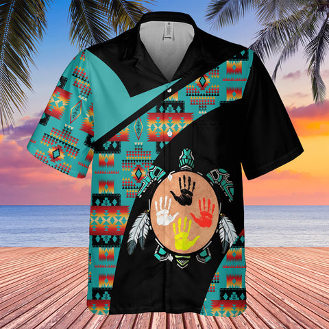 GB-HW0011515 Tribal Turtle Native American Hawaiian Shirt 3D