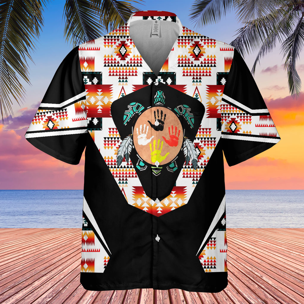 GB-HW0011518 Tribal Turtle Native American Hawaiian Shirt 3D