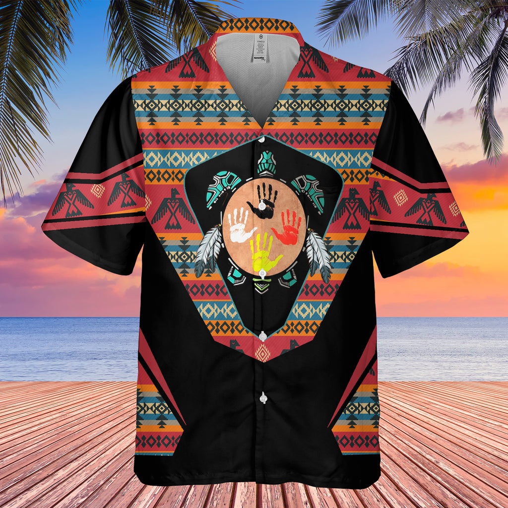 GB-HW0011519 Tribal Turtle Native American Hawaiian Shirt 3D