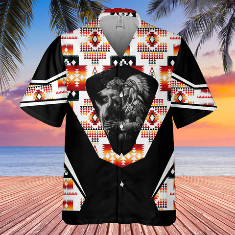 GB-HW0011520 Chief Native American Hawaiian Shirt 3D