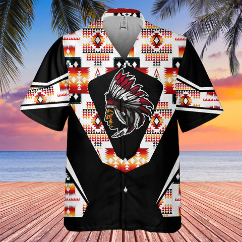 GB-HW0011521 Chief Native American Hawaiian Shirt 3D