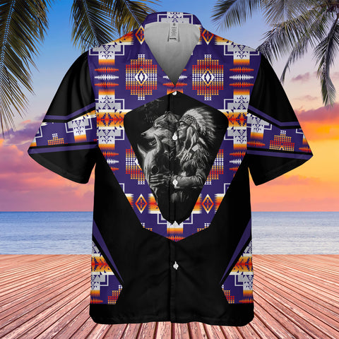 GB-HW0011522 Chief Native American Hawaiian Shirt 3D