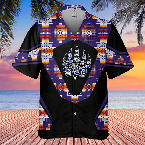 GB-HW0011526 Bear  Native American Hawaiian Shirt 3D