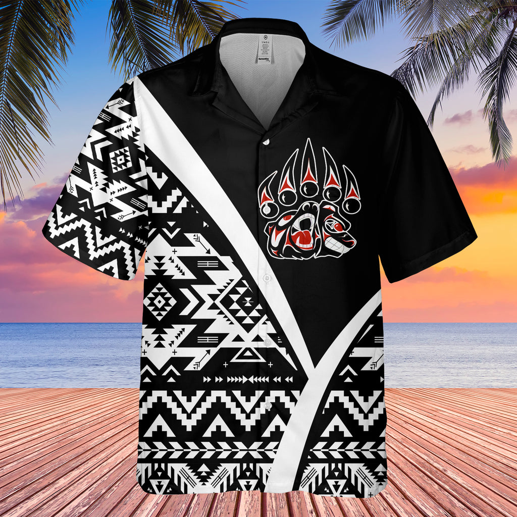 GB-HW0011547 Bear Native American Hawaiian Shirt 3D