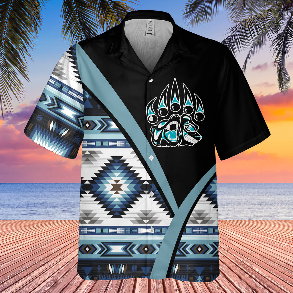 GB-HW0011551 Bear Native American Hawaiian Shirt 3D