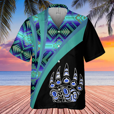 GB-HW0011563 Bear  Native American Hawaiian Shirt 3D