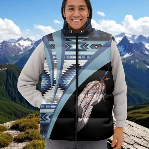 GB-HW0011574 Native American Unisex Down Puffer Vest