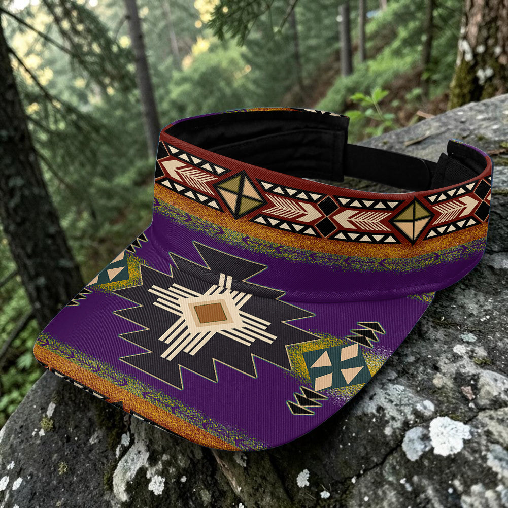 GB-NAT0001-04 Native American Unisex Sun Visor Cap