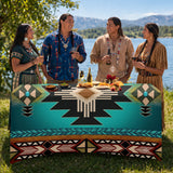 GB-NAT0001-04m1 Native American Elastic Table Cover