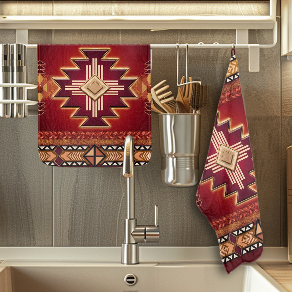 GB-NAT0001-04m2 Native American Kitchen Dish Towel Set of 2